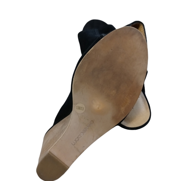 Lucky Brand,Reygan suede mule wedge,size 7.5 - Picture 7 of 7